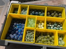 Glass Jewelry Beads, Hand Made in Ghana