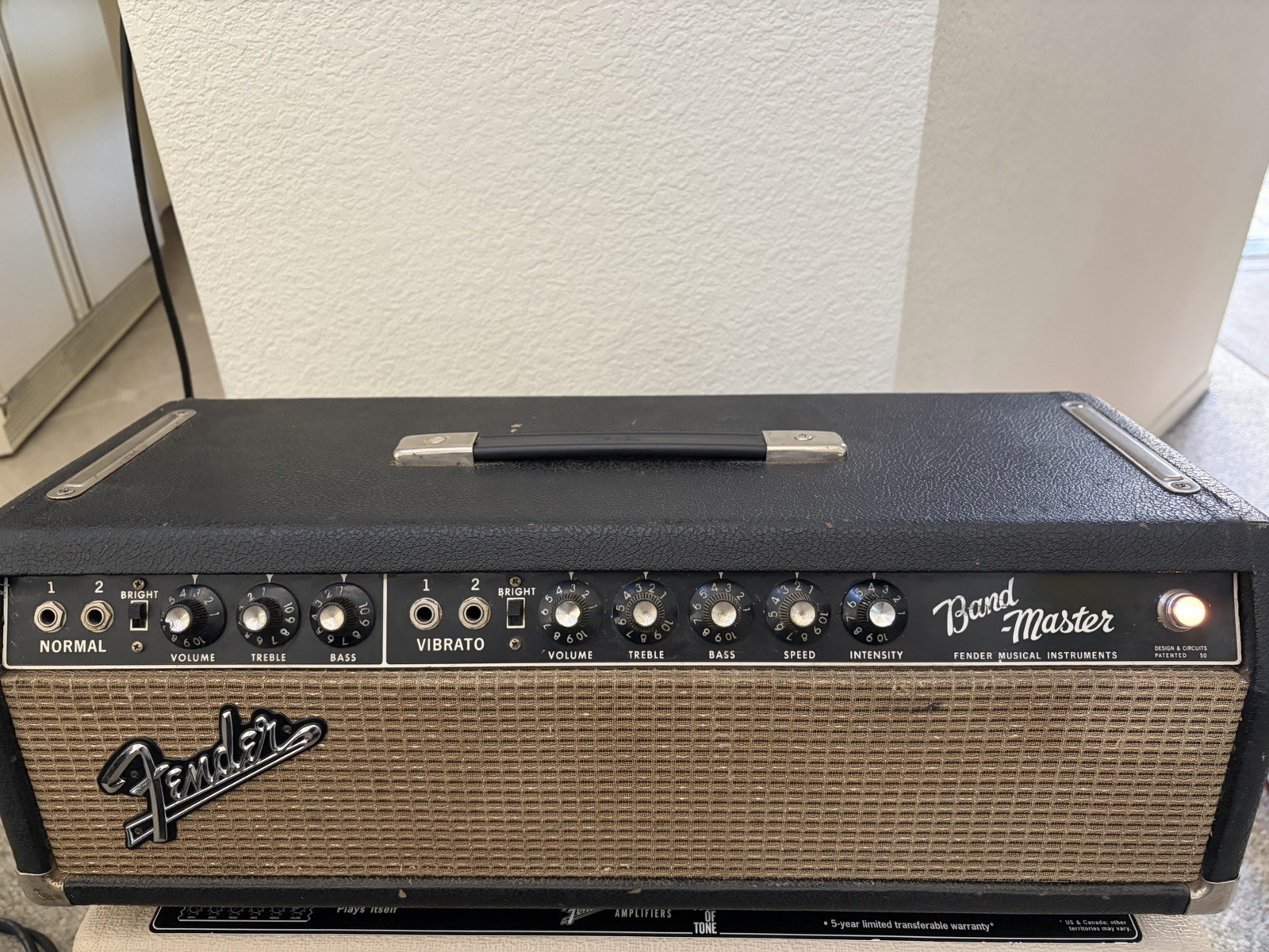 1965 Fender Band Master Bandmaster Amp Amplifier Head Guitar Electric AB 763
