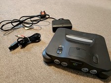 Nintendo 64 N64 Console With Cables - Tested And Working