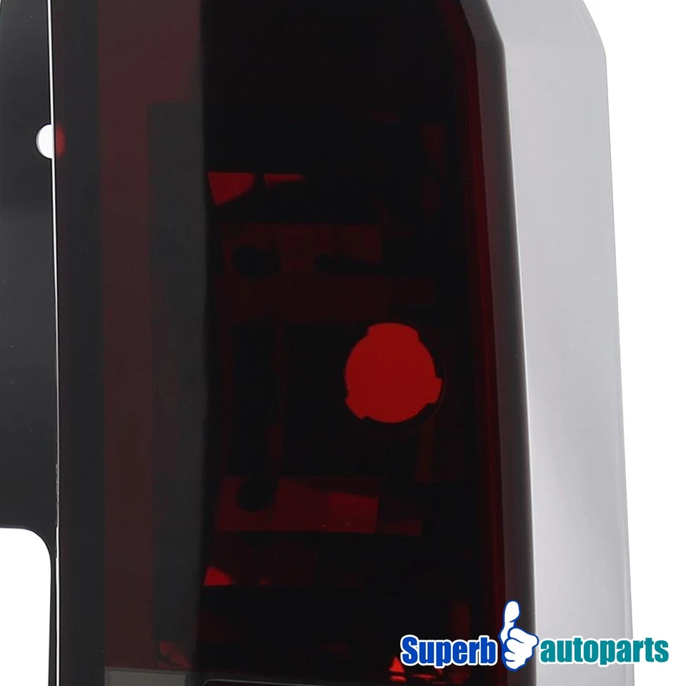 Fits 2005-2010 Hummer H3 Tail Lights Brake Lamps Red/ Smoke Replacement Pair Foto 3 de 4