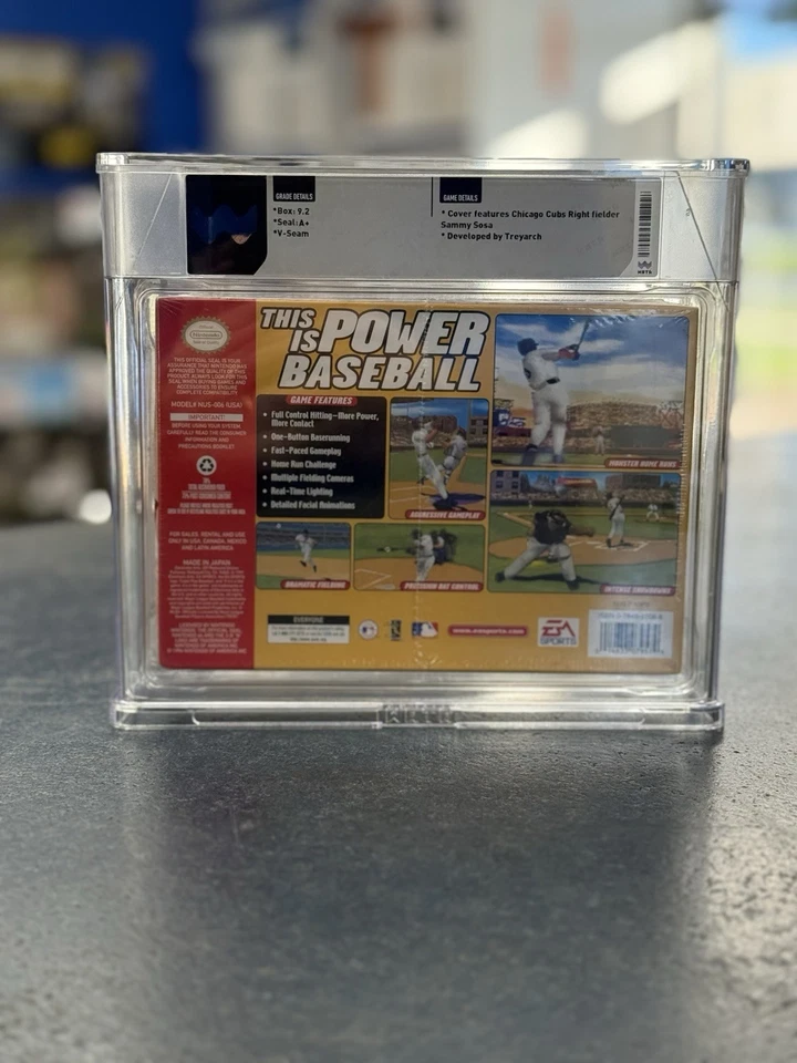 MLB Triple Play 2000 Nintendo 64 Sealed WATA 9.2 Graded A+ Seal - Image 2 of 2