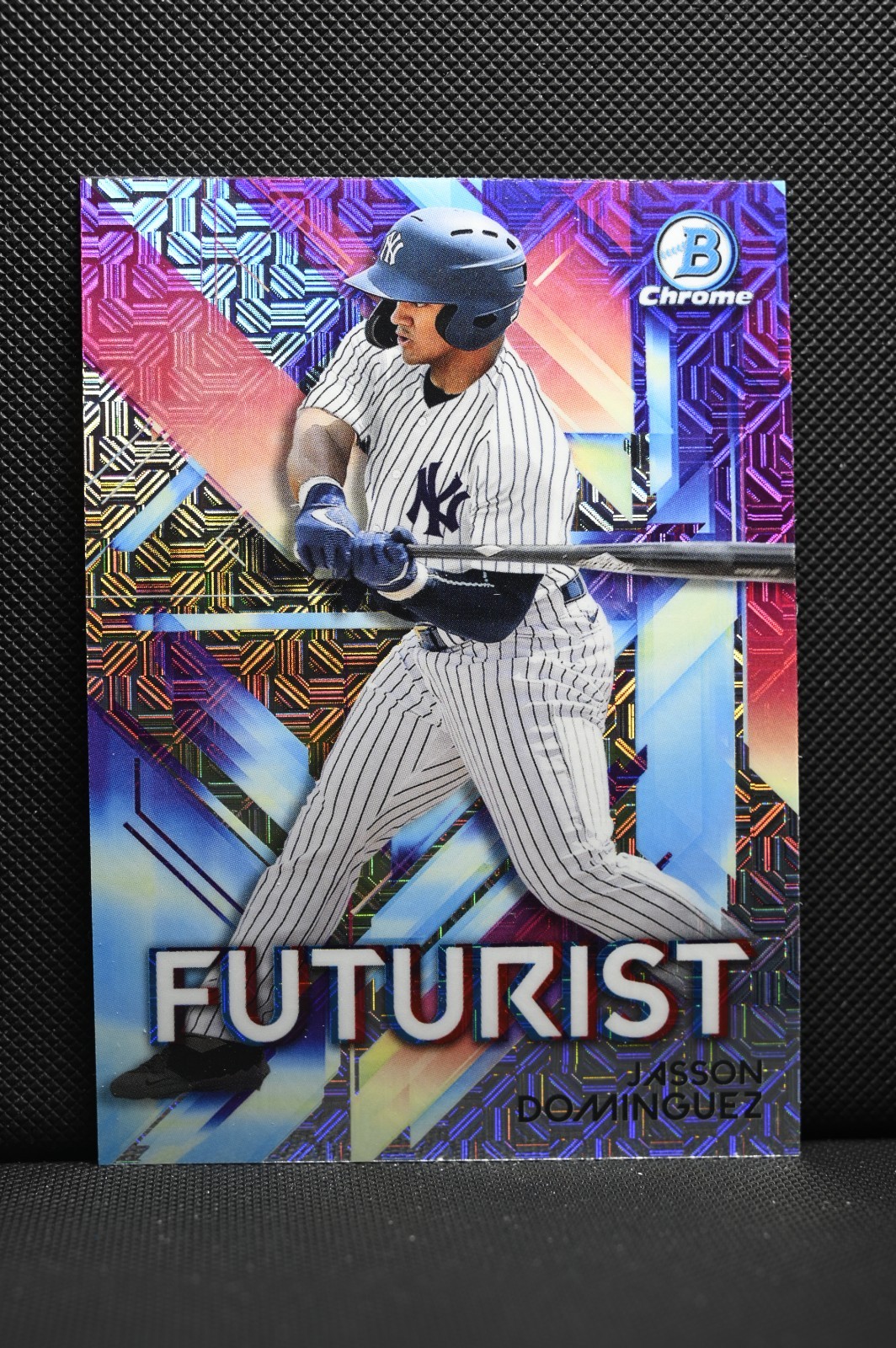 2021 Topps Bowman Chrome Jasson Dominguez Futurist Mojo Refractor#FUT-JD Yankees