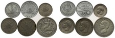 Greece - Lot  10, 20, 50 Lepta, 1, 2 & 20 Drachmai 1973 - 6 pieces