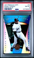 1997 PINNACLE CERTIFIED MIRROR BLUE #41 FRANK THOMAS PSA 8