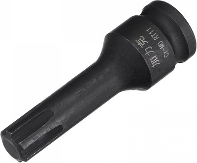 uxcell 11mm Impact Ribe Bit Socket, 3/8'' Square Drive 60mm Length CR-MO 