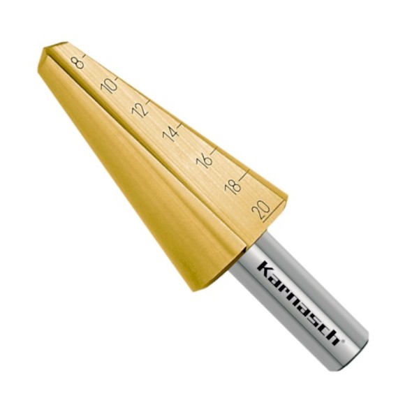 "BlechschäLbohrer, HSS-XE Tin Gold Beschichtet, D=8-20Mm, 5/16\" - 13/16\", Cbn"-image