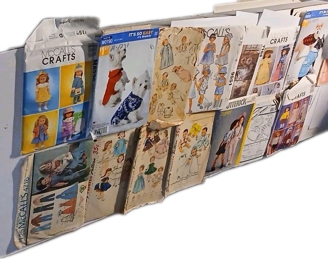 McCall's, Simplicity, Butterick Green Pepper Doll Animal Toy Sewing Patterns Lot