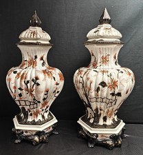 Coppia Potiches - Luigi Fabris Bassano Del Grappa 1883-1952 - Inizio '900