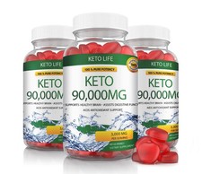 Keto ACV Gummies 1500MG Advanced Apple Cider Vinegar 180 Gummys USA Made
