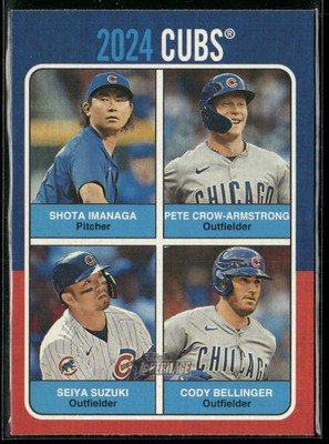 2024 Topps Heritage #75TQ-4 1975 Team Quads Shota Imanaga/Pete Crow-Armstrong RC