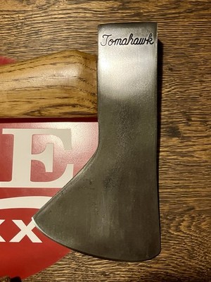Early Vintage GENUINE NORLUND Hudson Bay TOMAHAWK Axe w/script   Rare Unused