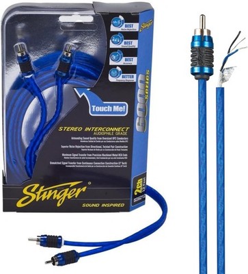 2-Channel 3 FT 6000 Series Audiophile Grade RCA Interconnect SUBWOOFER Cable