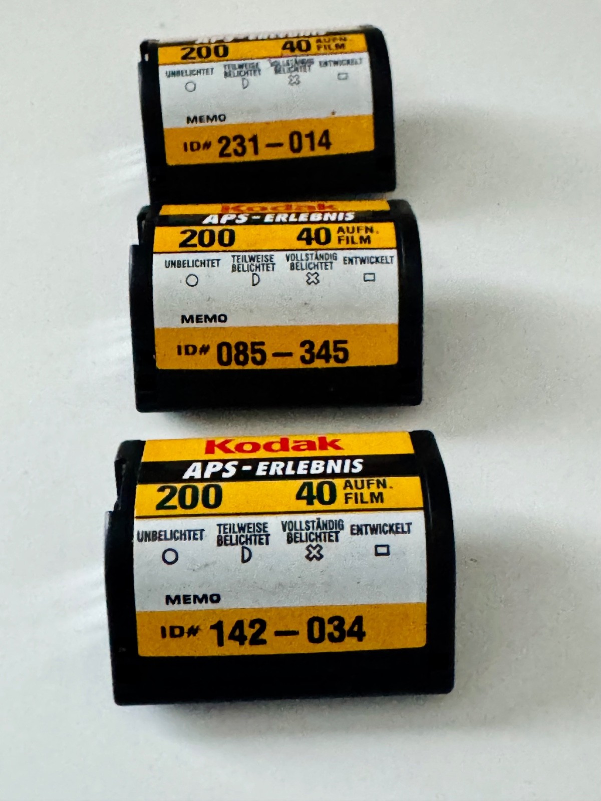 Kodak APS 200 iso colour  film 40 exp x 3 - date unknown 