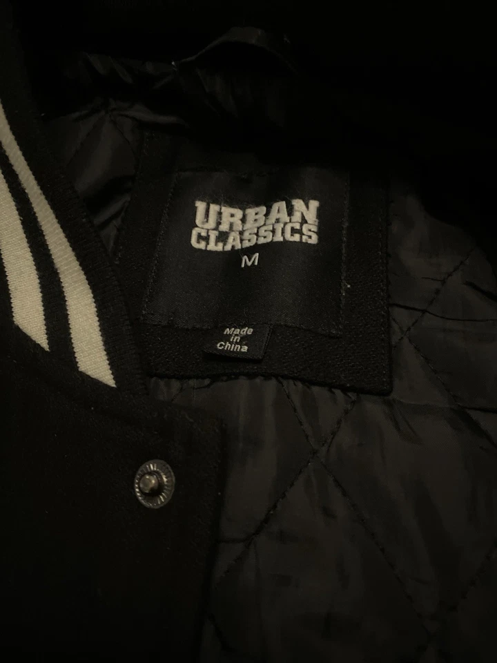 Urban Classics College Jacke Schwarz-Weiß (Größe M) - Bild 3 von 4
