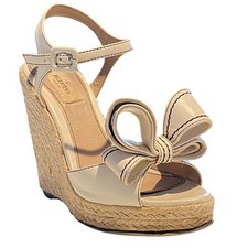 SANDALIAS PLATAFORMA VERANO VALENTINO GARAVANI MUJER TALLA 6 CUÑA USADAS L27