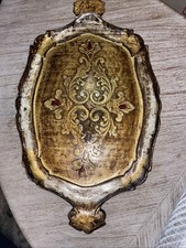 Italian Florentine Vanity Tray 14  X 9 