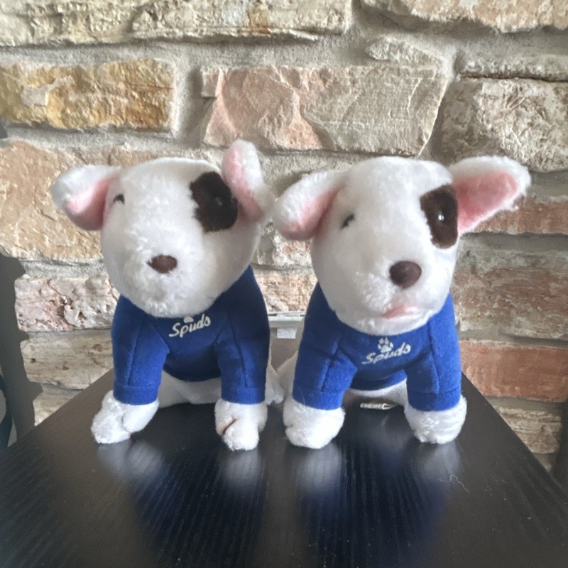 7” Vintage 1987 Anheuser Busch Bud Light  Spuds McKenzie Plush Dog 7”  Applause