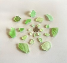 Beach Sea Glass 20 Pieces Craft Quality UV Glass Genuine Surf-tumbled CA