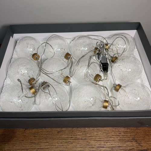 Restoration Hardware Starry Light Twelve 4” Filament Globe String Lights