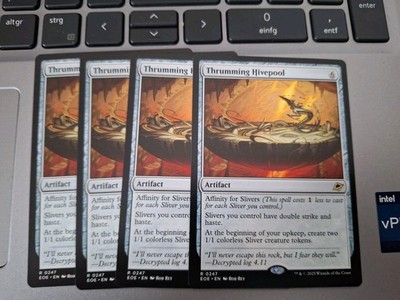 MTG: Playset, 4x Edge of Eternities Thrumming Hivepool - M/NM Condition