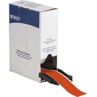 BRADY BM7C-2000-584-OR Label,2 in W,Outdoor,Orange 803R11