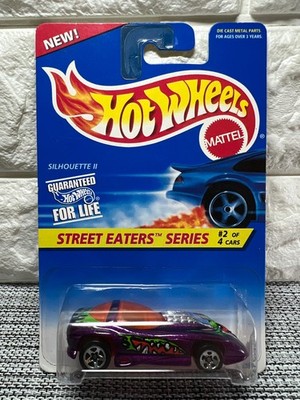 Hot Wheels Street Eaters Series #2 of 4 Cars Silhouette II Collector #413 Purple