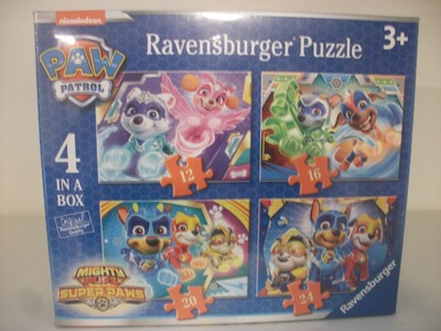 PUZZLE 030293 - PAW PATROL Mighty Pups 12 16 20 und 24 Teile - RAVENSBURGER 4er