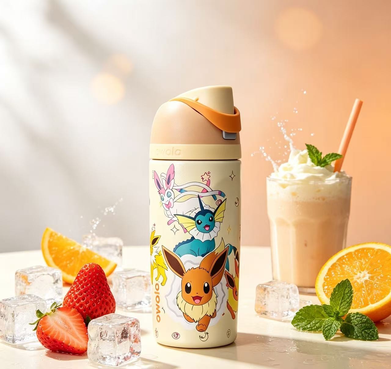 LUXURY NEW 2026 Pokémon x Owala 16oz &  Eevee Evolution FreeSip Water Bottle
