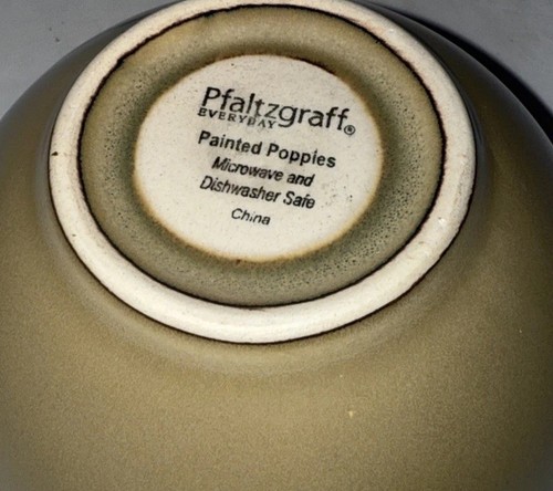 Cuenco de postre de frutas amapolas pintadas Pfaltzgraff - Imagen 4 de 4