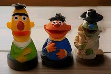 Vintage Lot of Sesame Street Characters Finger Puppets Toy 1970s Kids TV Show