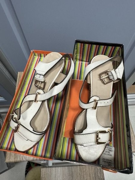 Women Esmeralda Heels White Leather 36