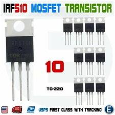 10pcs IRF510N IRF510 Power MOSFET N-Channel Transistor 5.6A 100V IRF510PBF TO-22