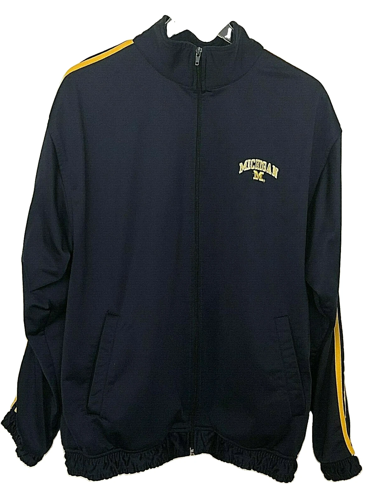University of Michigan Blue Jacket Size Large Steve & Barrys Full Front Zip  image 1