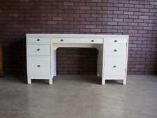Desk  ~ Writing Desk ~ Ethan Allen Tango Double Pedestal Computer Desk & Chair