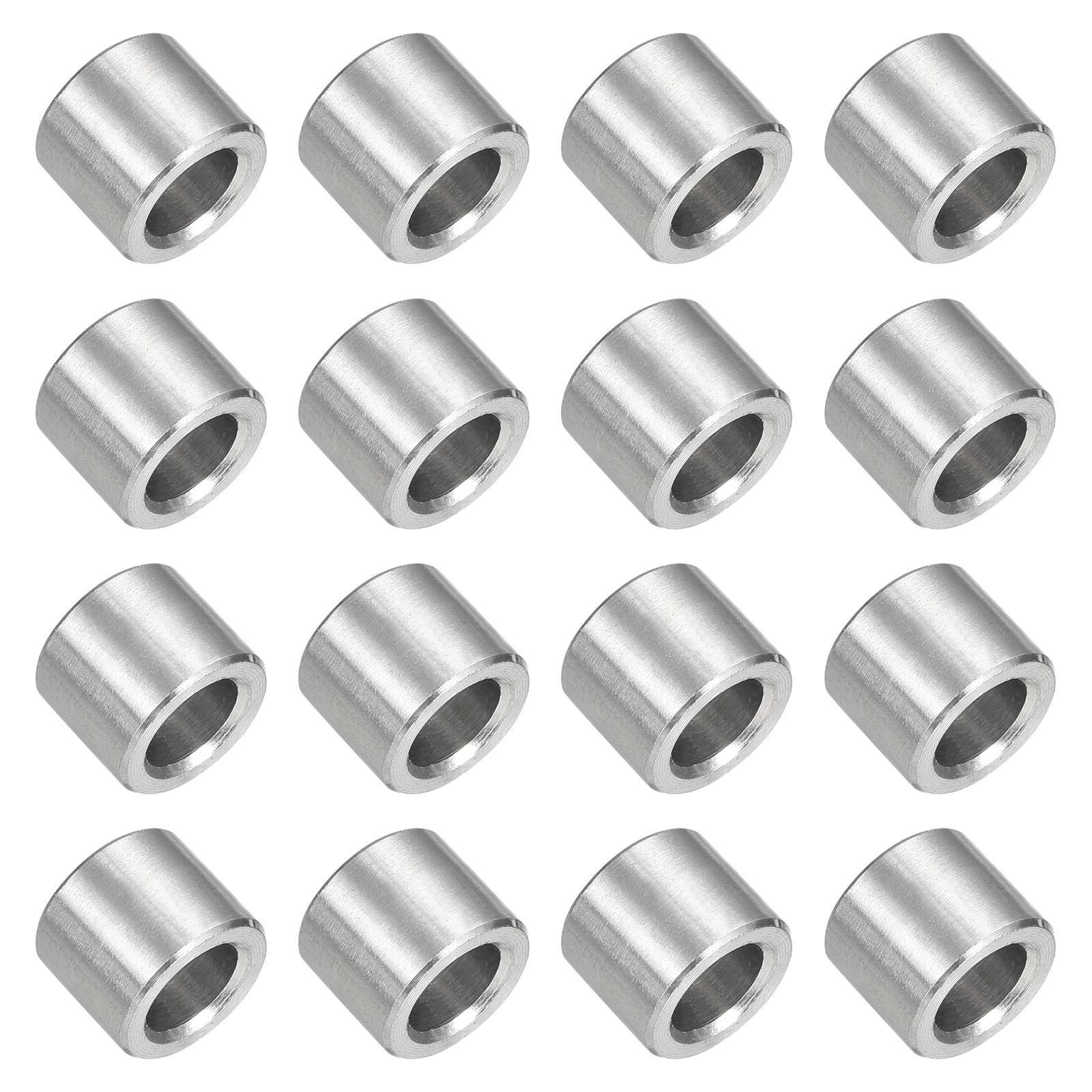 16Pcs 304 Stainless Steel Spacer 10mm OD x 6mm ID x 6mm Length for M6 Screw