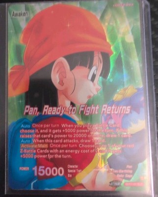 Pan Ready to Fight SLR Alt Art Leader Foil Dragon Ball Super Masters CCG Card