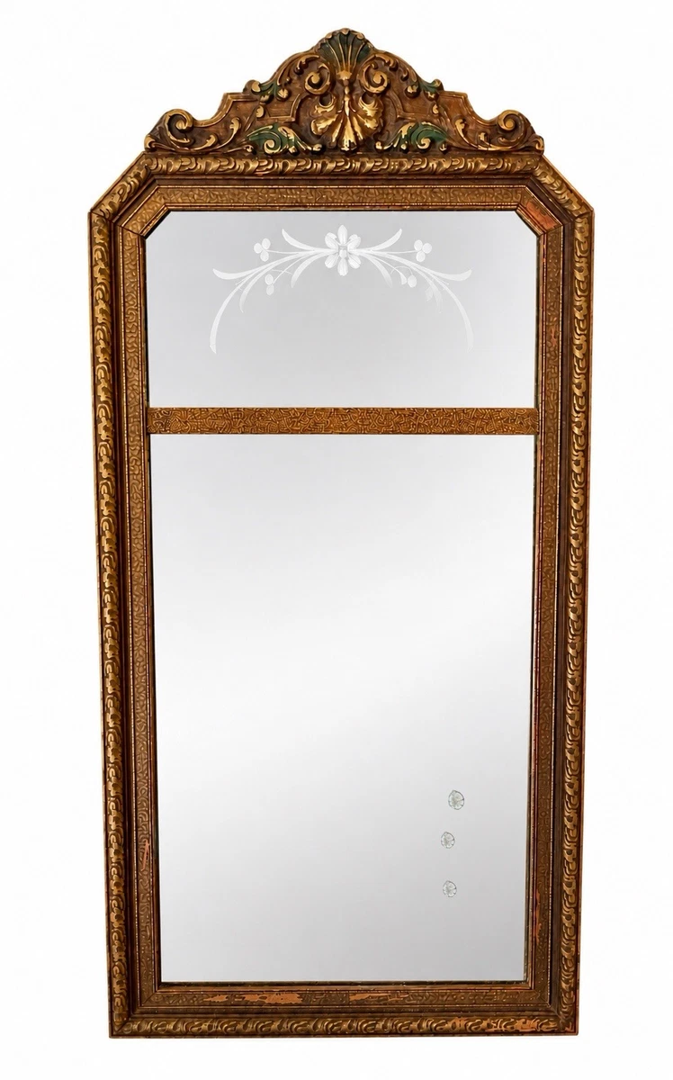 Gold Frame Antique Mirrors Antique 1920-1949 Time Period