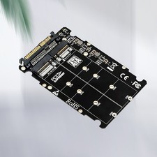 2 in 1 M.2 NVME SSD Key M  NGFF SATA SSD Key B to U.2 SFF-8639 Adapter CarzL