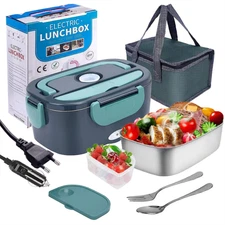 1.5L Electric Lunch Box Portable Food Warmer Leak Proof Car Home Heater