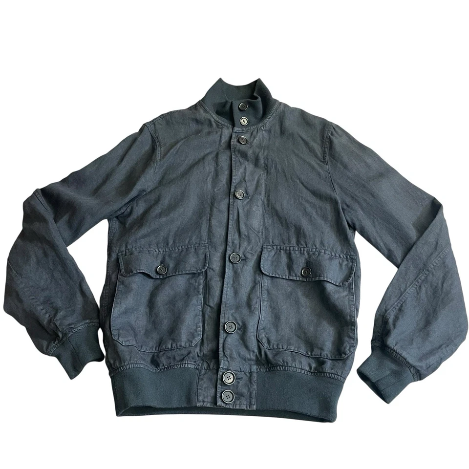 Aspesi blue cotton bomber jacket small Foto 4 de 4