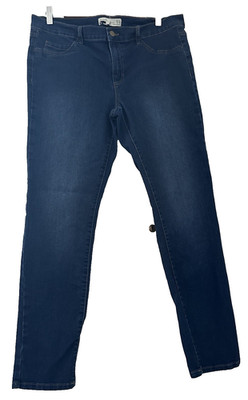 TRAFALUC ZARA.  BLAUE STRETCHIGE DENIM JEGGING JEANS.  GR 16
