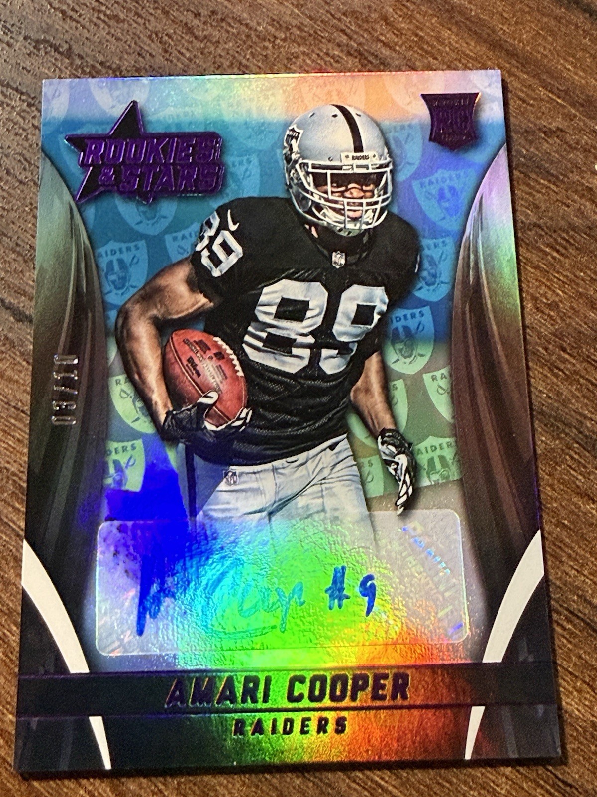 Amari Cooper Panini Rookies & Stars Rookie Signature #RSAC Longevity-Team Logo
