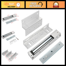 High-Strength Electromagnetic Door Lock 280KG 600LBS with Z  L Brackets, 12V NC