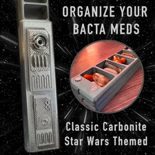 Star Wars Pill Box: "Weekly Bacta Meds" 7 Day Pill Box Organizer Weekly Medicine