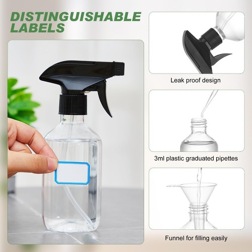 9 Pack 10 oz Plastic Spray Bottle Bulk for Plant Small Spray Bottle Fine Mist... - Picture 4 of 7