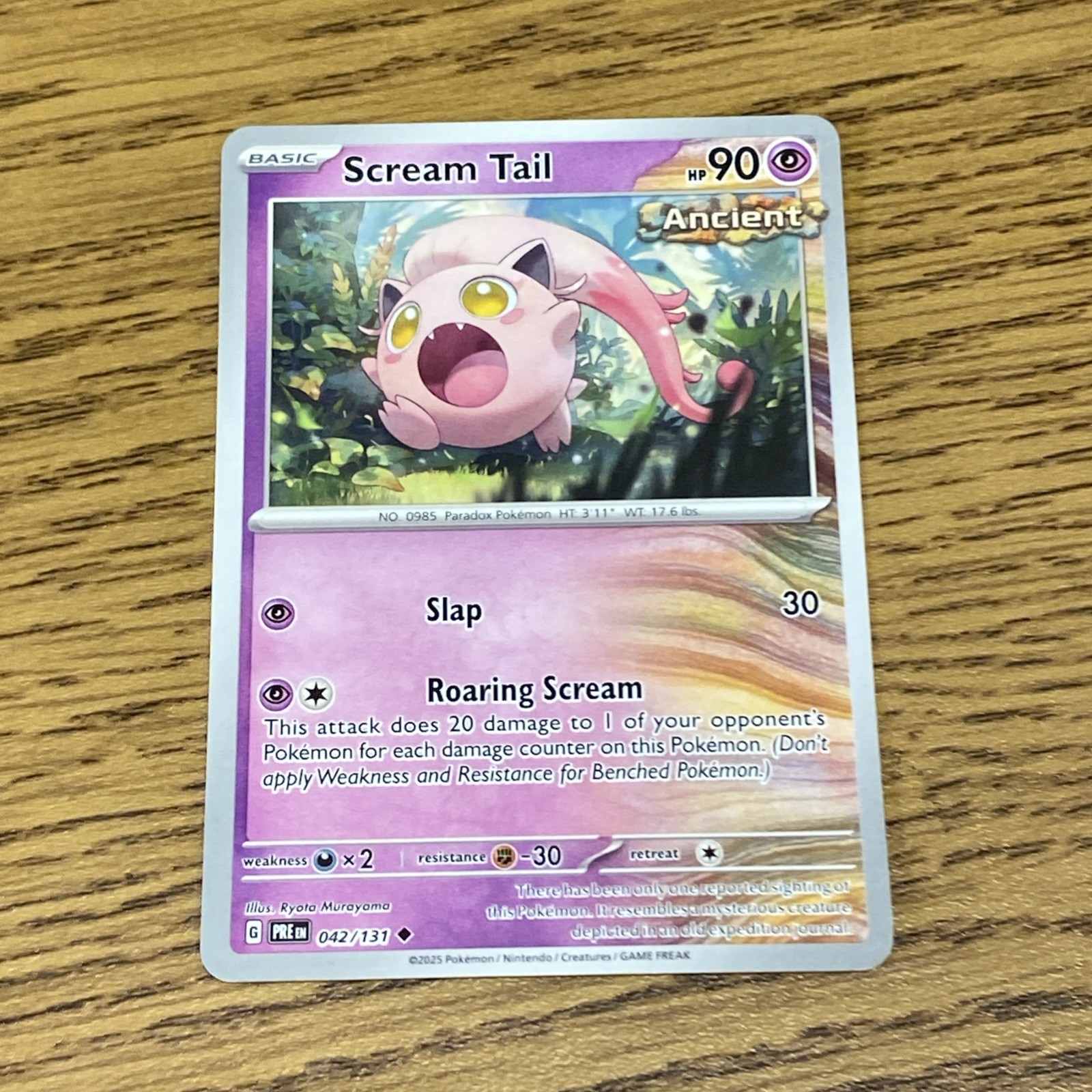 Scream Tail - Prismatic Evolutions - 042/131 - Pokemon TCG - Uncommon LP