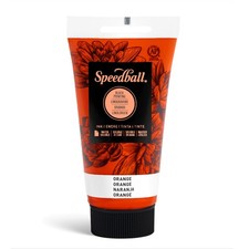 Speedball 2.5oz Orange Water Soluble Block Printing Ink for Bold Color Results