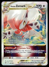 Hisuian Zoroark VSTAR 147/196 Holo Lost Origin Holo NM Carta Pokemon Inglese