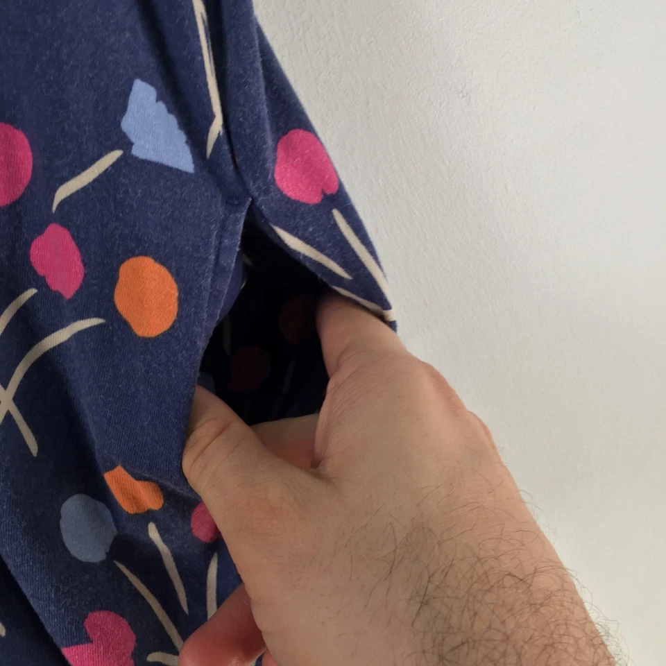 Vestido sin mangas Marimekko uniqlo 7-8 años azul marino floral algodón sin mangas 124008 Foto 4 de 4