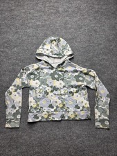 Carters Kids Sweatshirt Girls Sz 14 Multicolor Floral Pullover Casual Hoodie